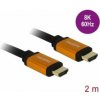 DeLOCK 85729 HDMI cable 2 m HDMI Type A (Standard) Black Gold
