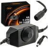 BERGE Stmívač LED pásků 12V/24V s nastavitelným potenciometrem 6A