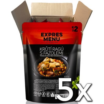 Expres menu Morčacie ragú s fazuľkou 2 porcie 600g | 5ks v kartóne