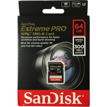 SanDisk SDXC 64GB UHS-II U3 SDSDXPK-064G-GN4IN