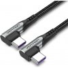 Vention TANHF Type-C (USB-C) 2.0 to USB-C Dual Right Angle, 1m, šedý