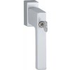 HOPPE okenní klika zamykatelná TOULON, čtyřhran 7 x 32-42 mm, stříbrný elox