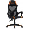 Canyon MCH01, Flow, ergonomické herné kreslo, čierno-oranžové CNE-MCH01