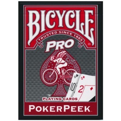 Bicycle Poker Peek Pro červené