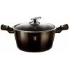 BERLINGERHAUS Kastról s mramorovým povrchom 28 cm Shiny Black Collection 2 pokrievka BH-6606