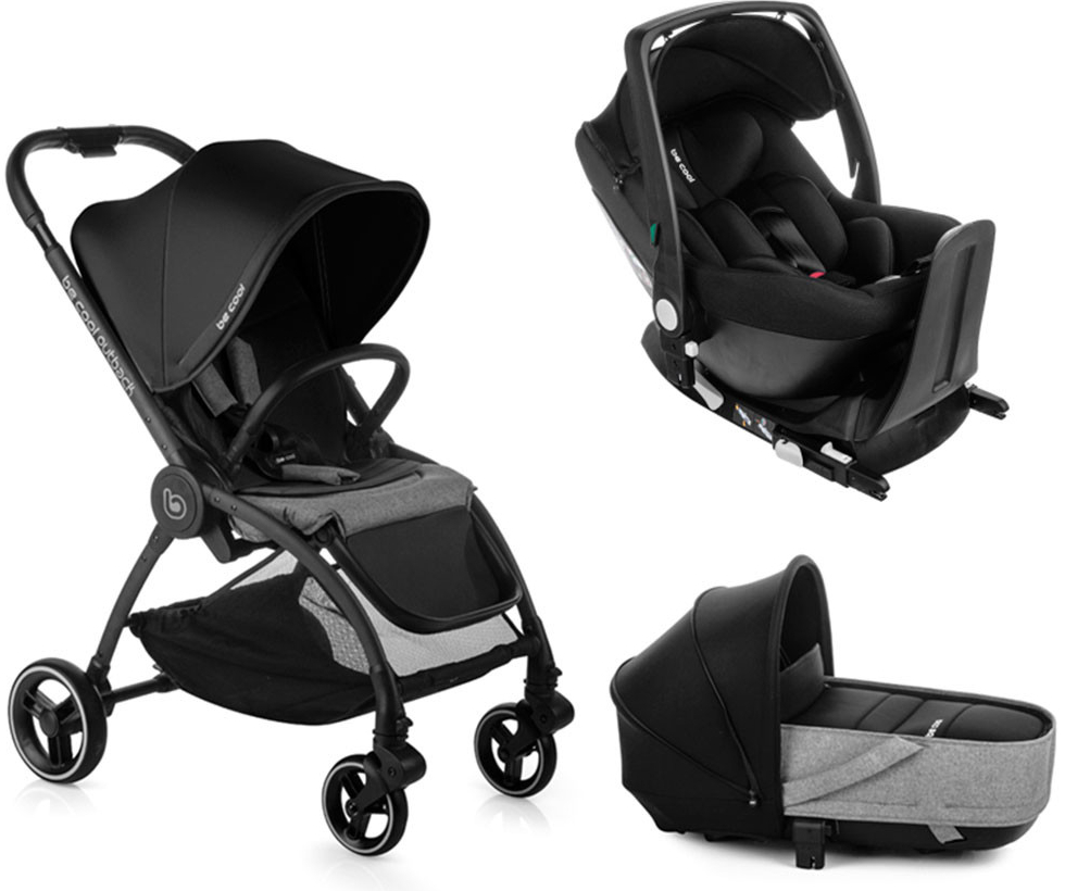 be cool OUTBACK +CRIB +ONE + ISOFIXBASE kombinovaný BeBlack 2022