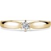 Florence | Zásnubný prsteň so stredovým diamantom 0.145ct, žlté zlato 54