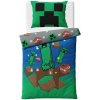 Carbotex · Obojstranné bavlnené posteľné obliečky Minecraft Creeper Explode - 100% bavlna - 70 x 90 cm + 140 x 200 cm