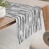 Biante Dekoračný behúň na stôl Leona LN-175 Sivo-čierne pásiky 35x120 cm