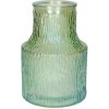 VÁZA POLINA 8.9X13.5X19.8CM ZELENÁ PERLEŤOVÁ