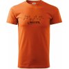 Profil kopca - Malá Fatra - Tričko 5XL extra veľké - 5XL - Obvod 167cm ( Oranžová )