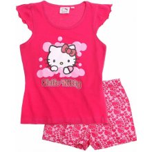 Hello Kitty detské pyžamo tm ružová