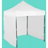 Expodom Párty stan 2x2m – oceľový, Biela, 3 bočné plachty