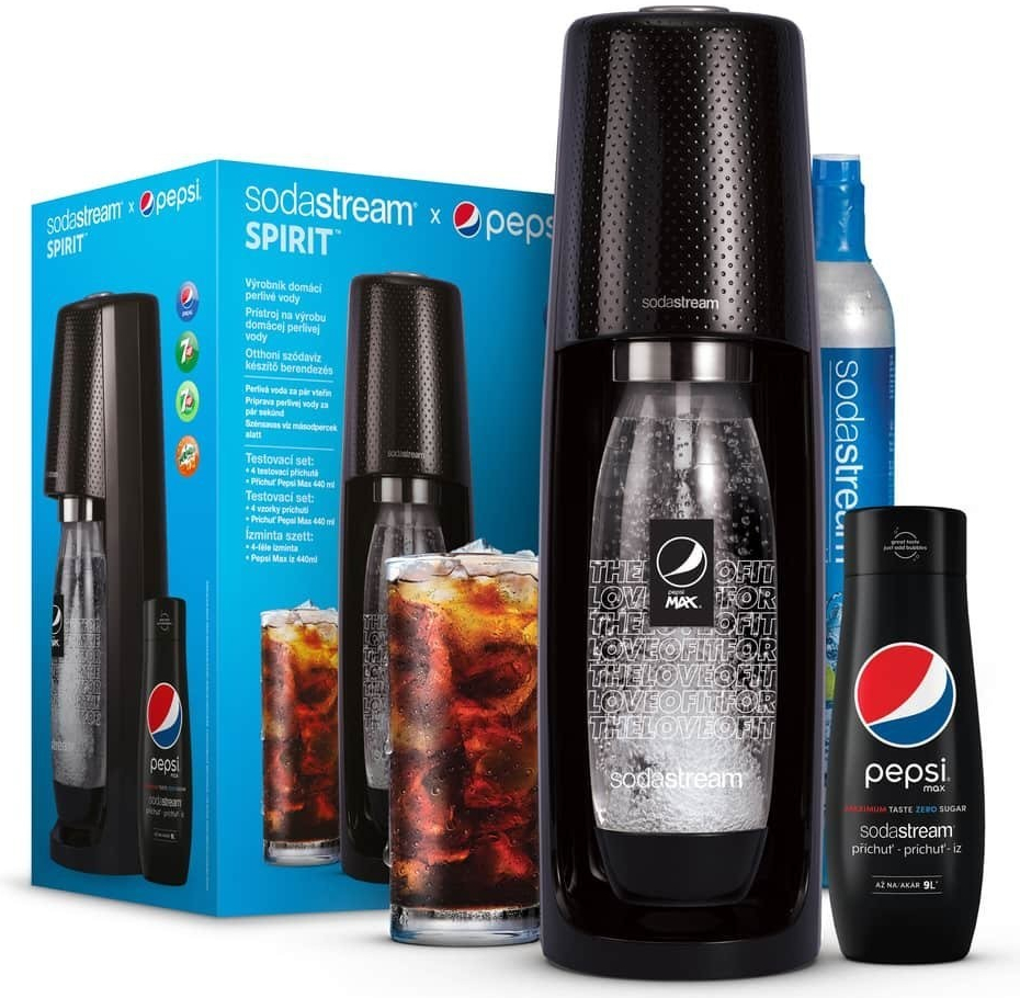 SodaStream Spirit Black Pepsi MegaPack od 76,09 € - Heureka.sk