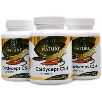 Golden Nature Cordyceps 30% polysacharidů 300 kapslí
