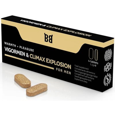 Blackbull By Spartan Vigormen & Climax Explosion Warmth + Pleasure For Men 4 Tablets