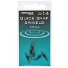 DRENNAN Rychlovýmenný obratlík Quick Snap Swivels vel. 14, 6ks