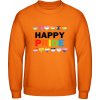 AWDis Mikina - Nápis - Happy Pride - Orange Crush - XS - Pánske