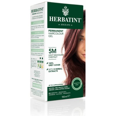 Herbatint permanentná farba na vlasy svetlo mahagónový gaštan 5M 150 ml