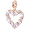 Rosato Pozlátený prívesok Srdce s kubickými zirkónmi Storie RZ245