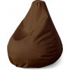 Sablio Sedací vak Pear Čokoládovohnedá - 140 x 100 x 25 cm