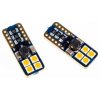 Einparts LED auto žiarovka W5W T10 8 SMD OSRAM LED 3030 CANBUS 12V TEPLÁ 1700-1800K balenie 2ks [EPL173]
