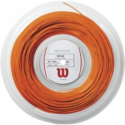 Tenisový výplet Wilson Revolve neónovo oranžový 200 m - Průměr 1,25 mm