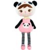 Metoo bábika - Panda 46cm, ktorú možno prichytiť na postieľku alebo na kočík