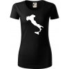 Taliansko obrys - Dámske tričko z organickej bavlny Origin (GOTS) - 2XL ( Čierna )