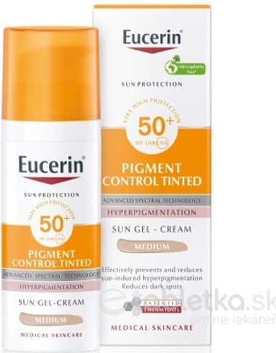 Eucerin Sun emulzia pigment control stredne tmavá SPF50+ 50 ml od 12,39 € -  Heureka.sk
