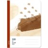 Optys Školský zošit 520 bezdrevý čistý čokoláda