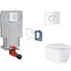 Grohe Uniset - Set predstenovej inštalácie, klozetu, dosky SoftClose, tlačidla Arena Cosmopolitan a súpravy na vhadzovanie tabliet, alpská biela SANI15BB3128