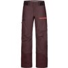 Ortovox 3L Ravine Shell Pants W winetasting M; Červená kalhoty