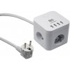 Prepäťová ochrana zásuvka + USB, 350 J, 1,5 m, 3 zásuvky + 4 USB, biela, 553024