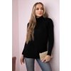 Sweater with stand-up collar black čierna One size Kesi 5907302503190