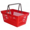 Košík nákupní do samoobsluhy červený CZ 2