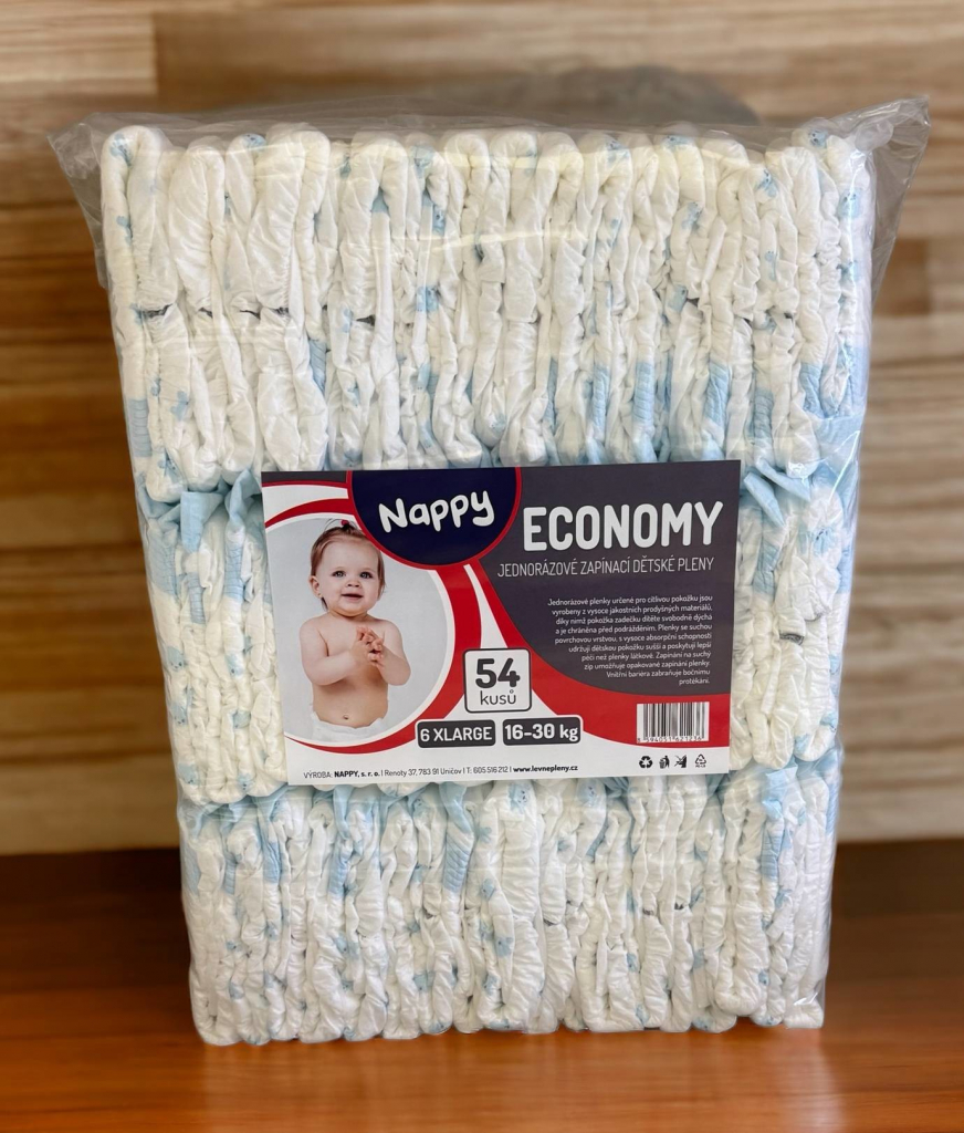 NAPPY ECONOMY XLarge 16-30 kg 54 ks