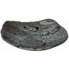 Jedálenský tanier SHIRANAMI 22 x 18 cm, modrá, keramika, MIJ
