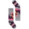 Detské lyžiarske ponožky Smartwool Kids' Wintersport Full Cushion Mountain Snow - light gray/pink 26-28