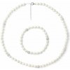 Tiniana Perlová souprava pravé říční perly Brynja , náhrdelník a náramek, bílá