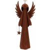 daan kromhout Hrdzavý antik plechový anjel s hviezdičkou Rusty Angel - 16*9*38 cm - daan kromhout