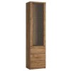 Extom Vitrína FRIBO FRIV01 dub ribbeck zlatý laminovaná DTD 50.1 cm x 200 cm x 40 cm