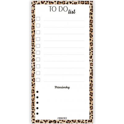 Trhací blok TO DO LIST - leopard (90x180mm)