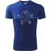 Kameň nožnice papier Spock - Pánske tričko Fantasy športové - 3XL ( Kráľovská modrá )