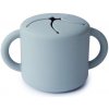Mushie silikónový pohárik na snack - rôzne farby powder-blue