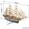 OCCRE Amerigo Vespucci 1:100 + plachty Kit (KR-oc15006)