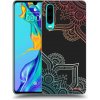 Picasee silikónový čierny obal pre Huawei P30 - Kvetinový vzor