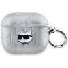 Karl Lagerfeld puzdro gumené Apple Airpods 3 KLA3PGCHPS strieborné