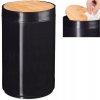 Kozmetický kôš s bambusovým výklopným vekom, RD7729 čierny