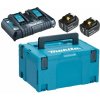 MAKITA súprava Li-ion LXT 18V 2 ks BL1850B+1 ks DvojnabíjačkaDC18RD+1 ks Makpac 197629-2